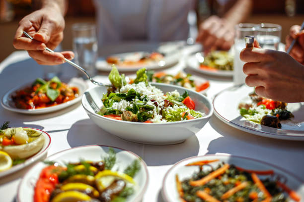 Shared meal at the table